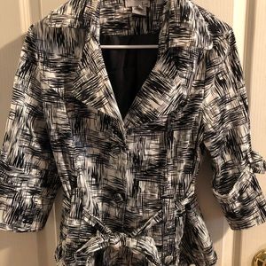 Luii Anthropologie Women’s Crop Trench Jacket Large Belted Lined Button Down